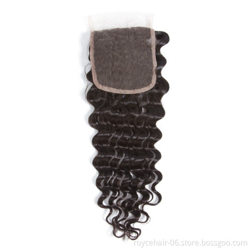 30 32 34 36 Inch High Quality Raw Virgin Peruvian Kinky Curly Human Hair Weaves with Lace Frontal Closure